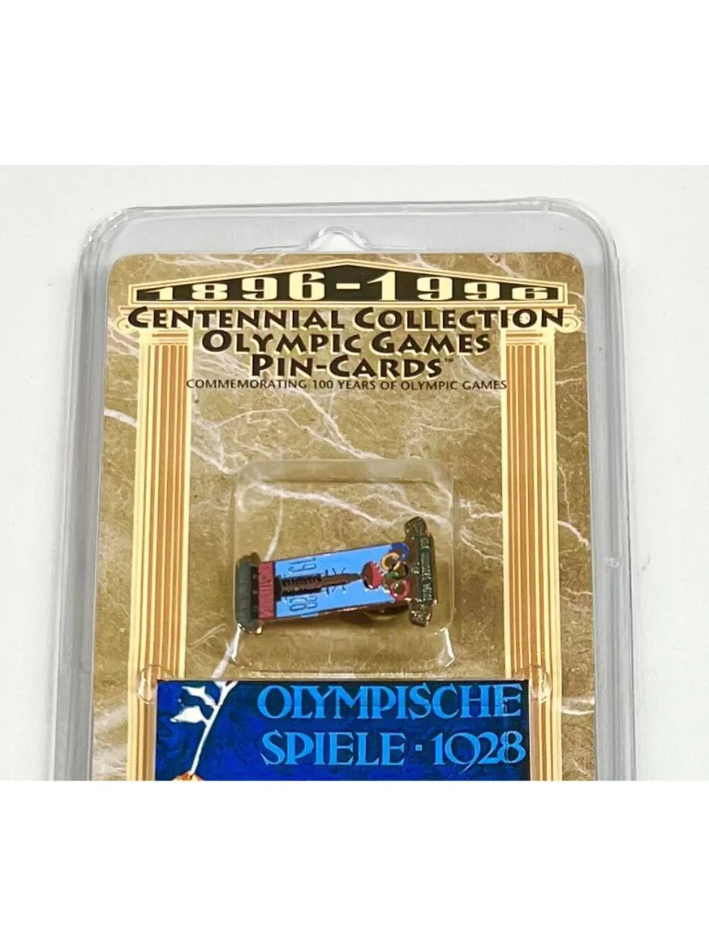 NEW VINTAGE 1996 Centennial Collection Olympic Games Pin on Card Amsterdam 1928